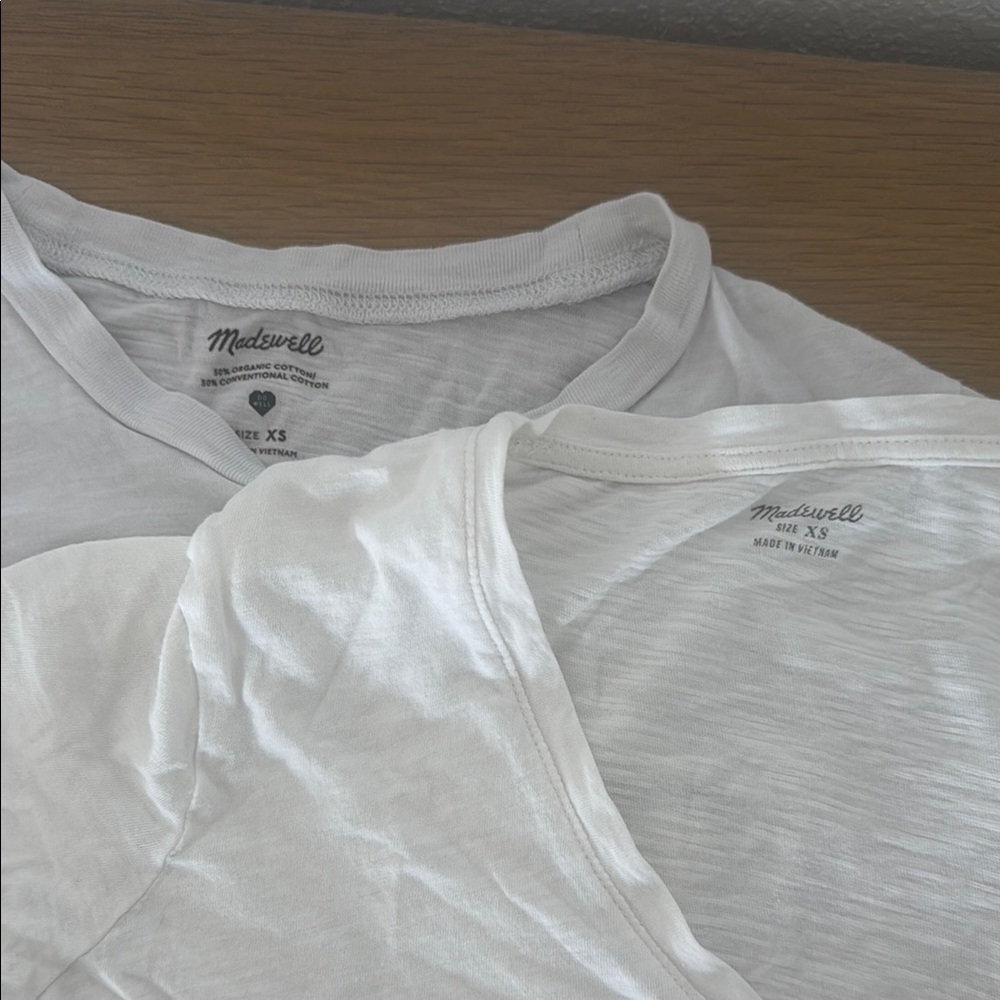Madewell Soft White Tee Duo